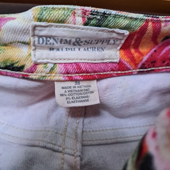 Denim & Supply Ralph Lauren Tropical Floral Skinny Jeans | Size 28 - Picture 4 of 12